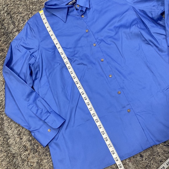 Lands End performance twill blue women’s button down long sleeve shirt size 2X - Picture 3 of 10
